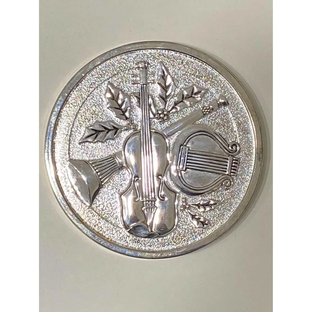 GODINGER COASTERS ~ SET OF 4 Silver Classico Suite‎ Boxed BOMBAY CO